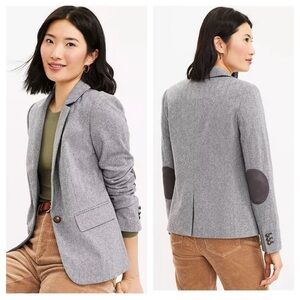 Loft Size 00P Herringbone Blazer